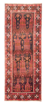Alfombra de pasillo Alfombra persa - Nómada - 294 x 118 cm - rojo