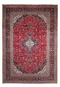 Alfombra persa - Keshan - 354 x 253 cm - rojo oscuro