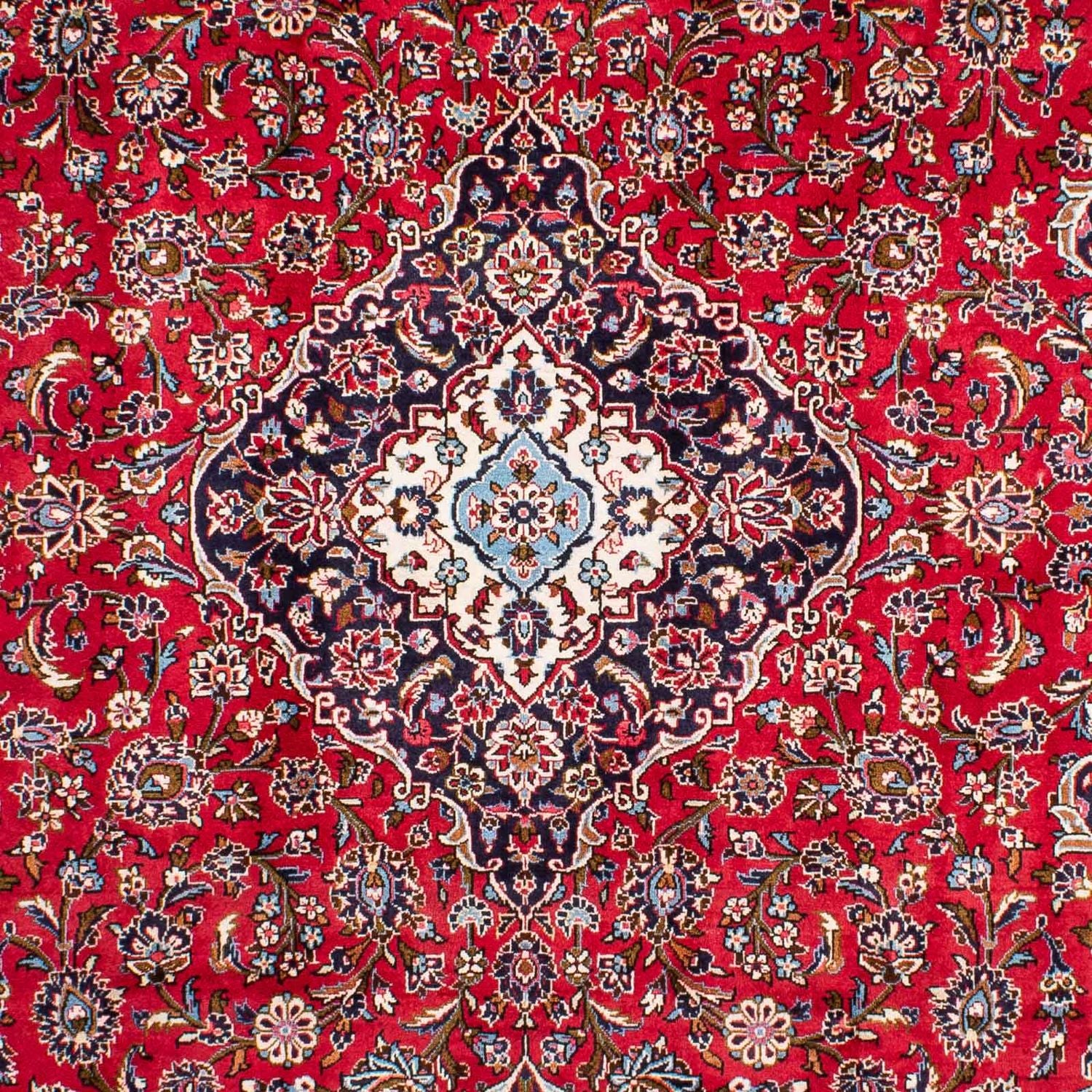 Alfombra persa - Keshan - 354 x 253 cm - rojo oscuro