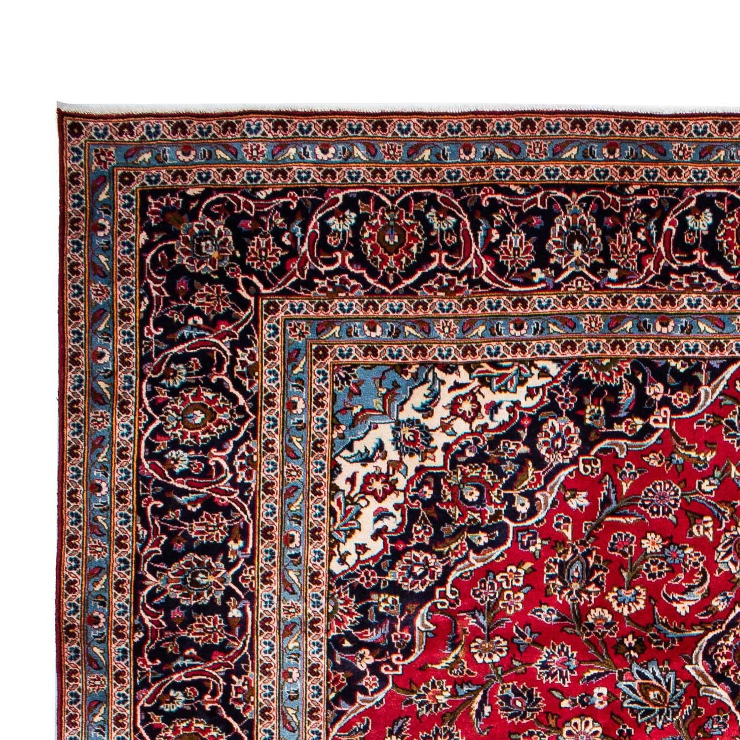 Alfombra persa - Keshan - 354 x 253 cm - rojo oscuro