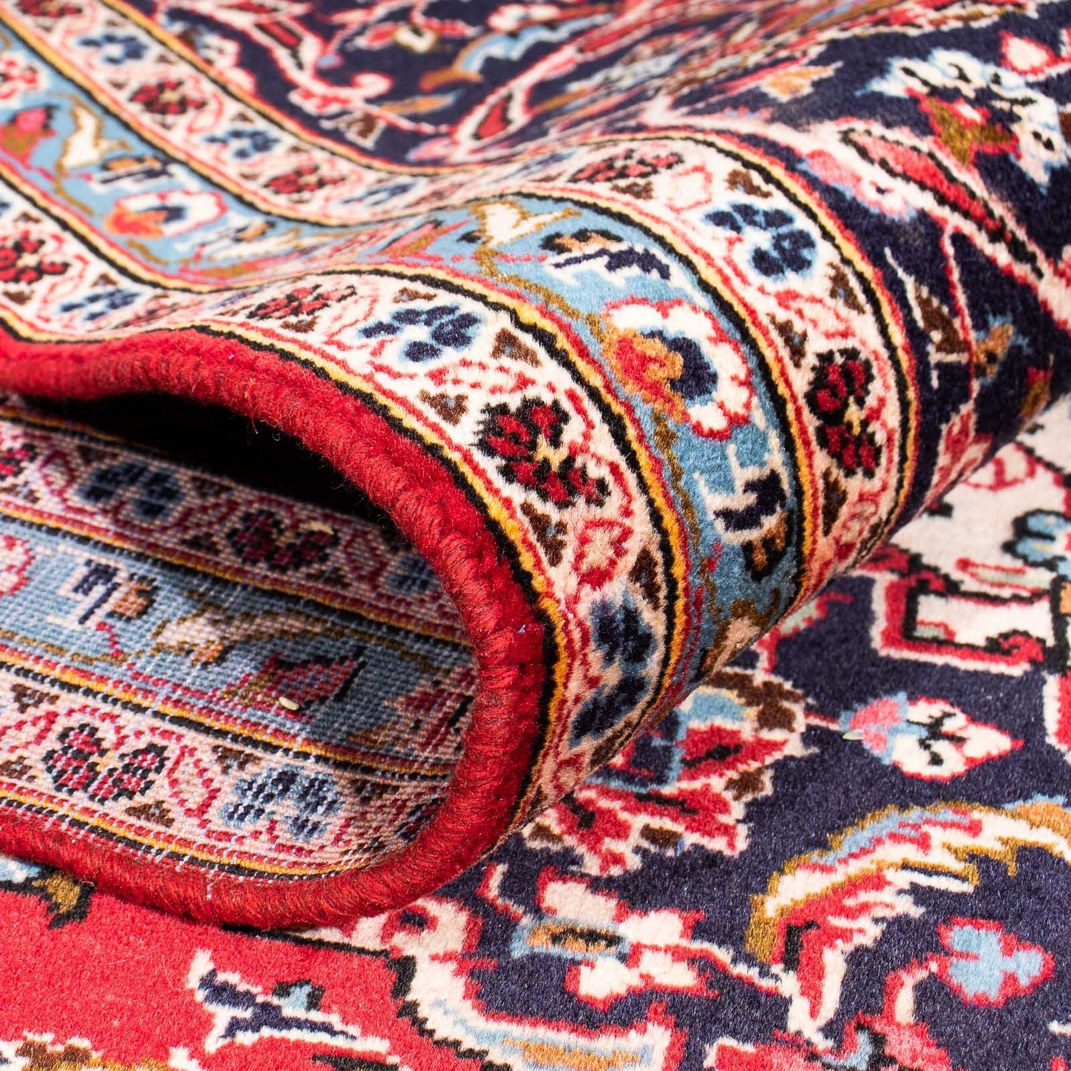 Alfombra persa - Keshan - 354 x 253 cm - rojo oscuro