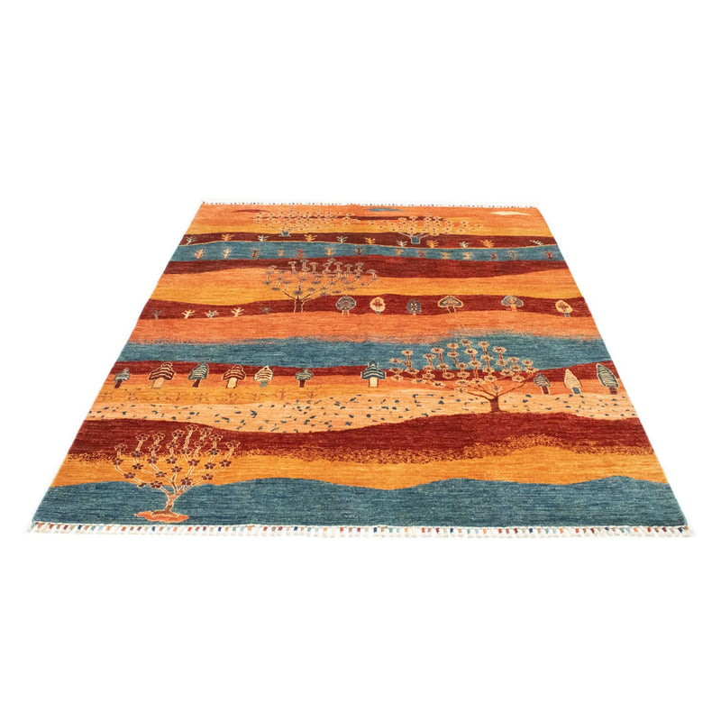 Alfombra Gabbeh - Loribaft Persa - 204 x 150 cm - multicolor