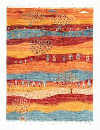 Alfombra Gabbeh - Loribaft Persa - 197 x 155 cm - multicolor