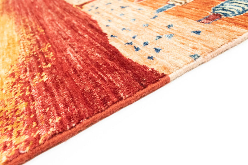 Alfombra Gabbeh - Loribaft Persa - 197 x 155 cm - multicolor