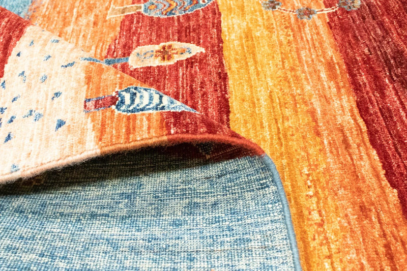 Alfombra Gabbeh - Loribaft Persa - 197 x 155 cm - multicolor