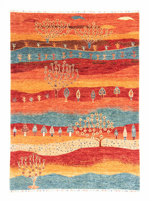 Alfombra Gabbeh - Loribaft Persa - 206 x 157 cm - multicolor