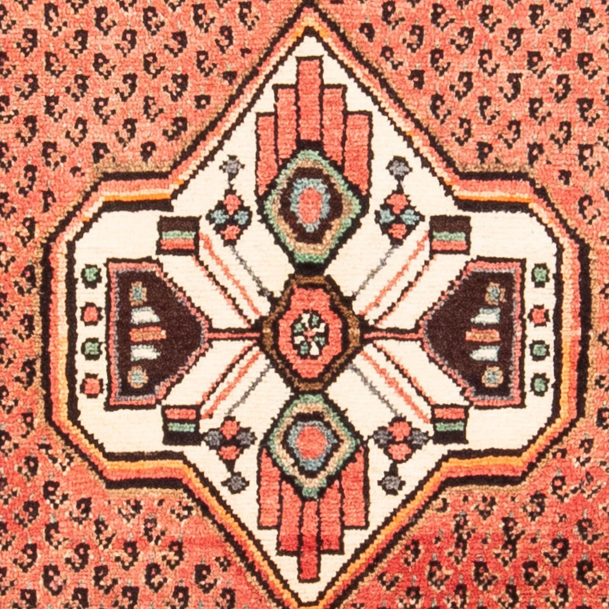 Alfombra de pasillo Alfombra persa - Nómada - 290 x 106 cm - rojo claro