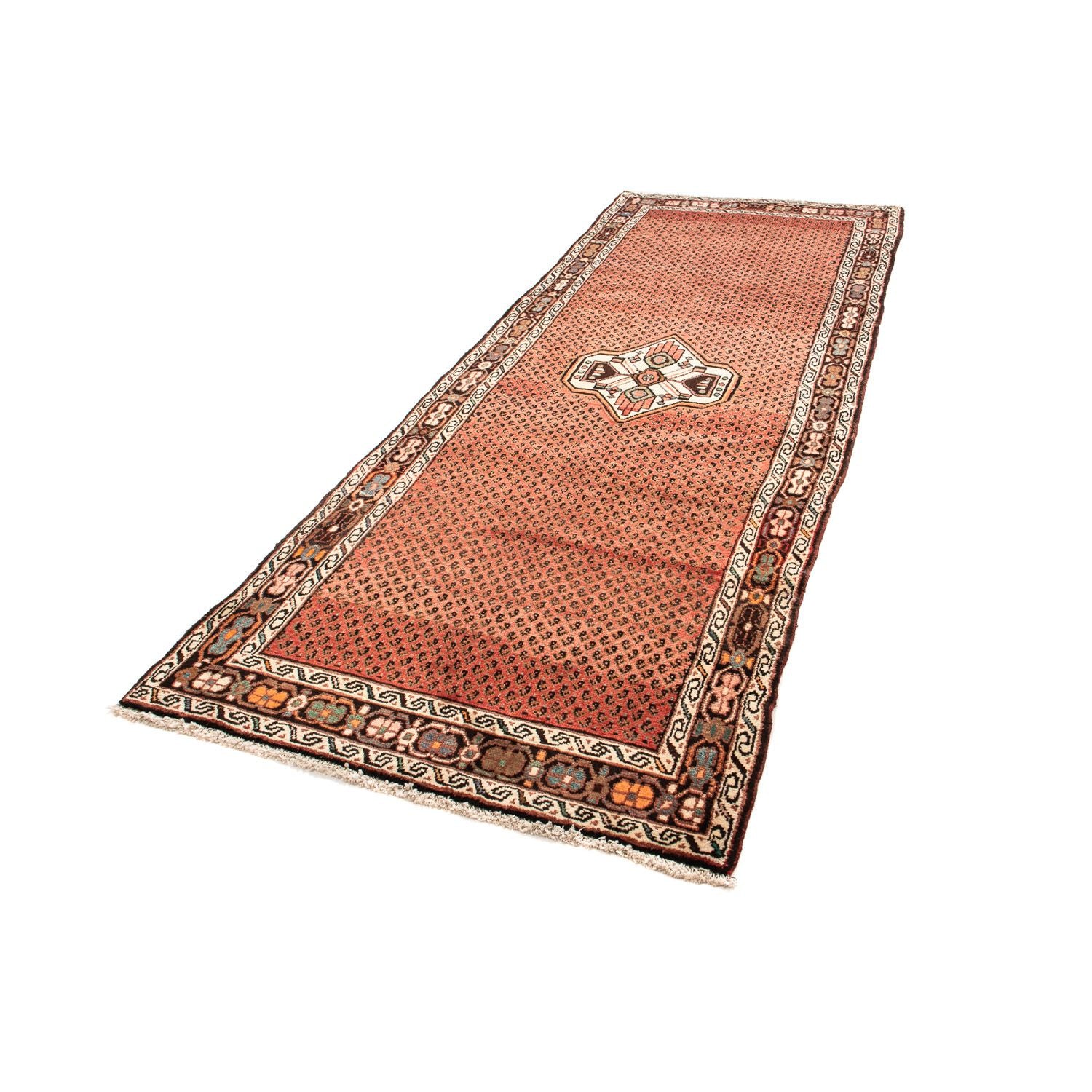 Alfombra de pasillo Alfombra persa - Nómada - 290 x 106 cm - rojo claro