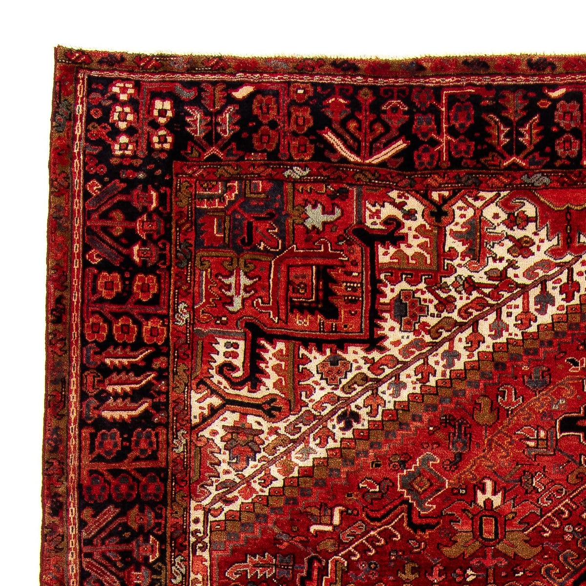 Alfombra persa - Nómada - 387 x 307 cm - rojo oscuro