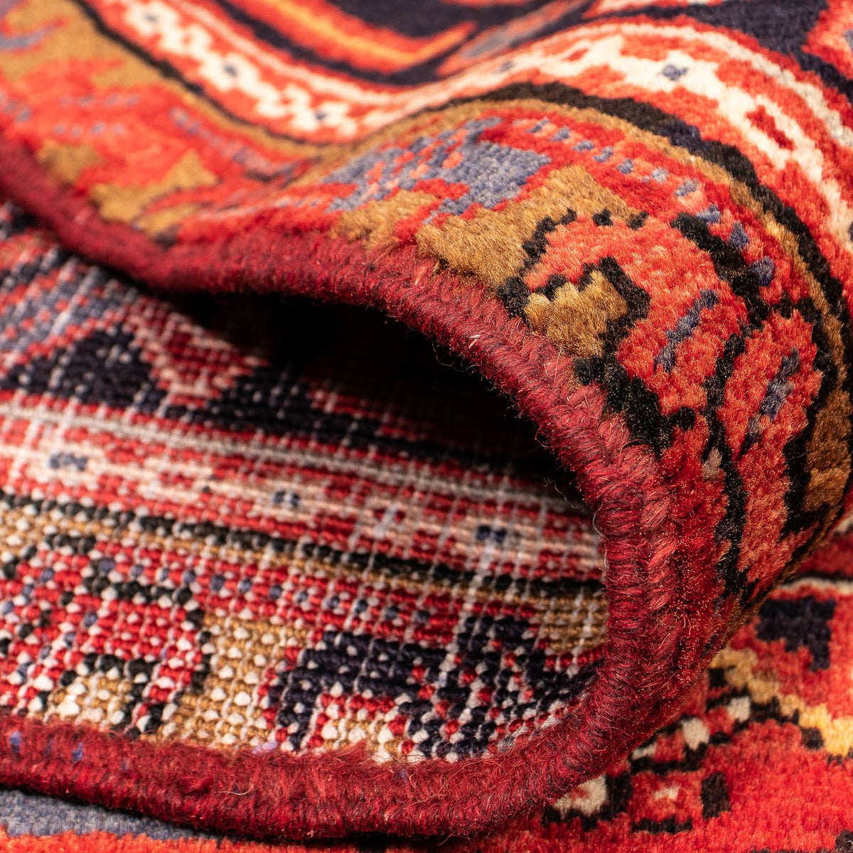 Alfombra persa - Nómada - 387 x 307 cm - rojo oscuro