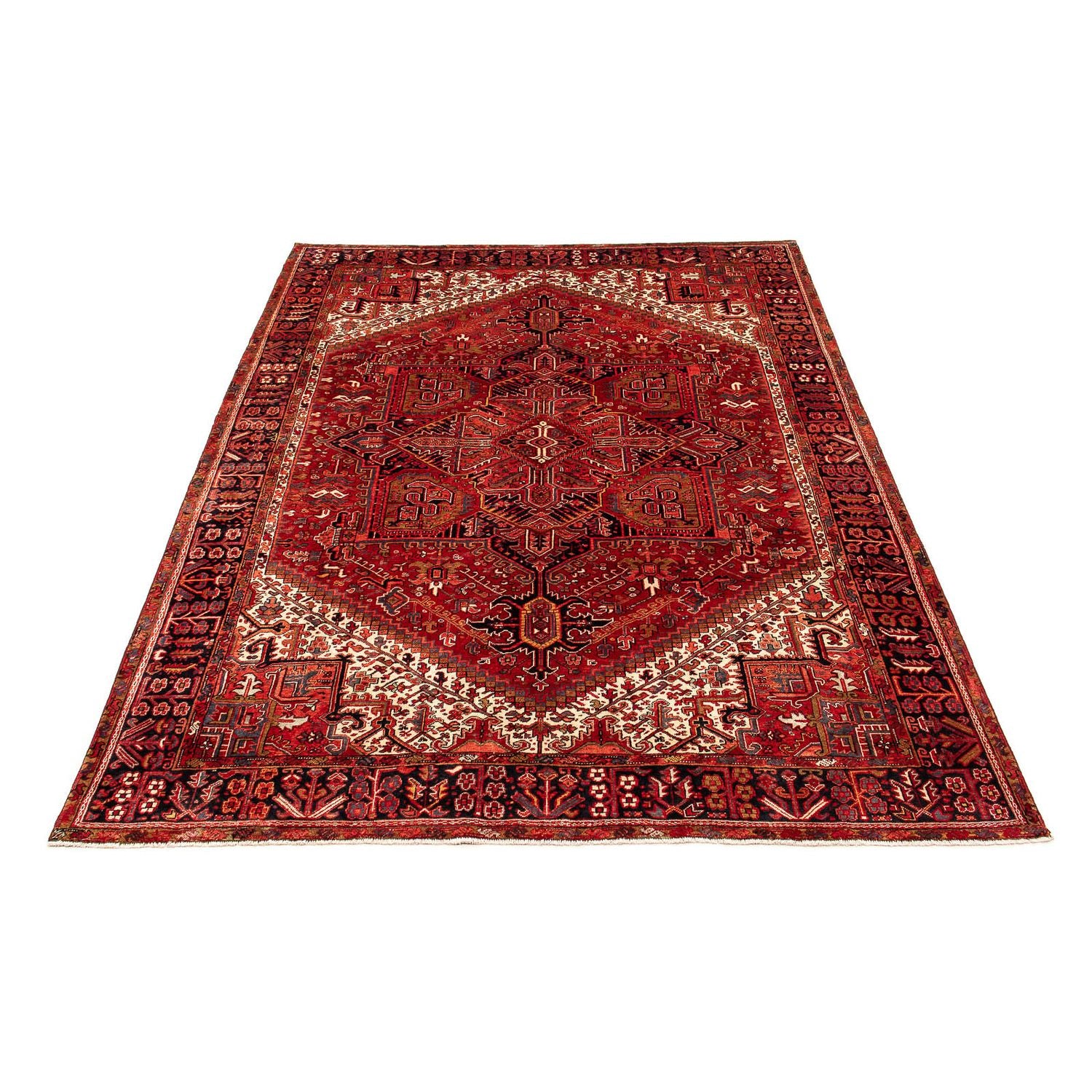 Alfombra persa - Nómada - 387 x 307 cm - rojo oscuro