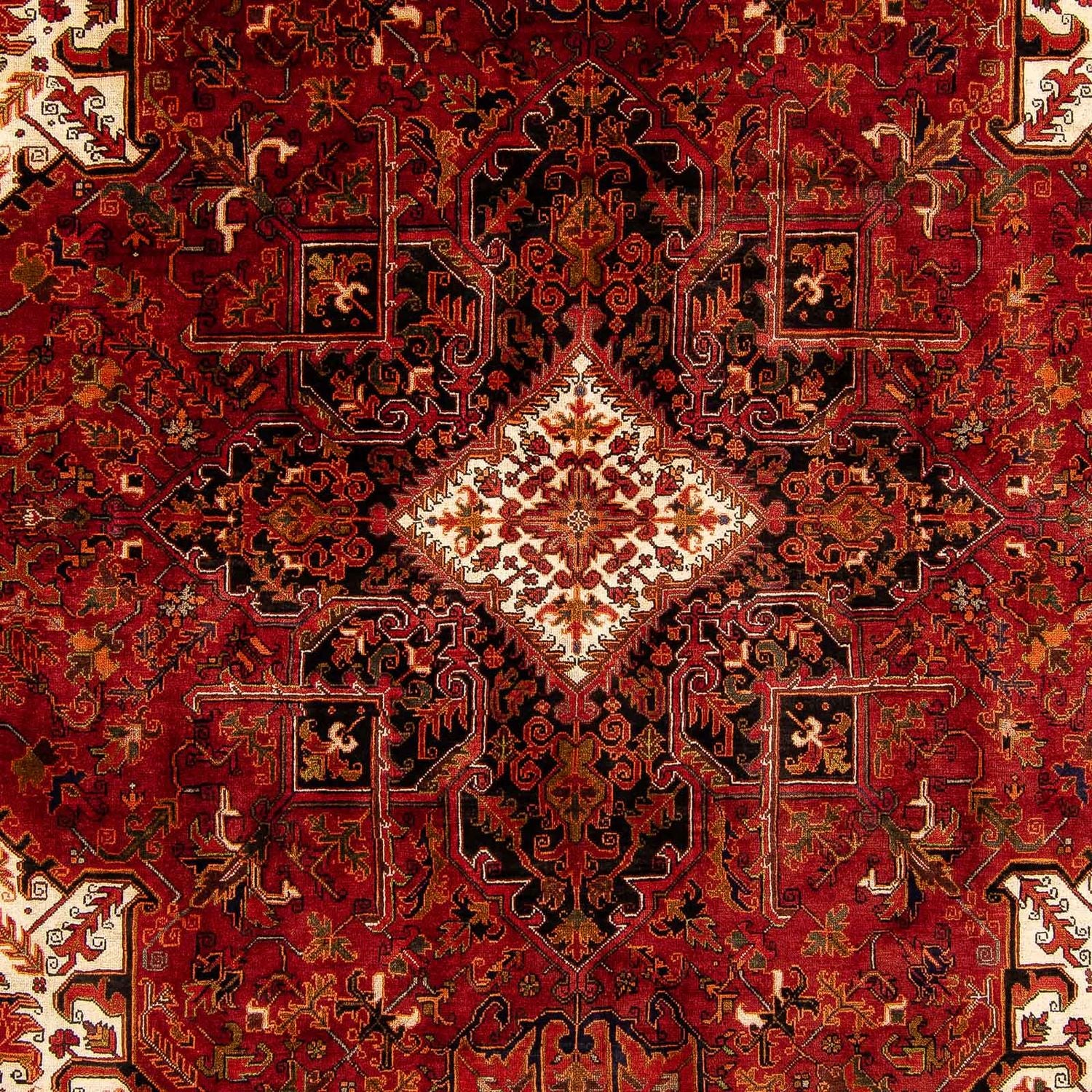 Alfombra persa - Nómada - 400 x 300 cm - rojo oscuro