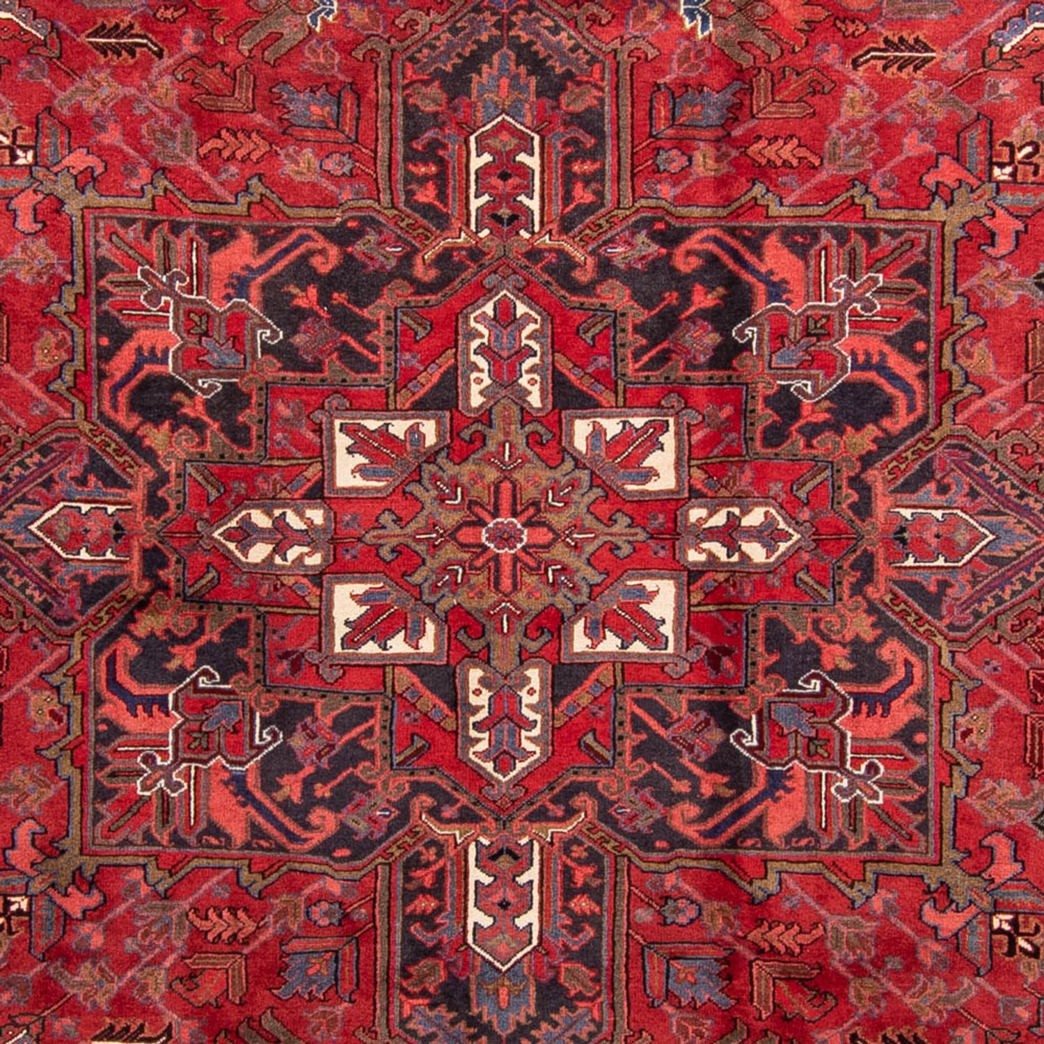 Alfombra persa - Nómada - 358 x 248 cm - rojo oscuro