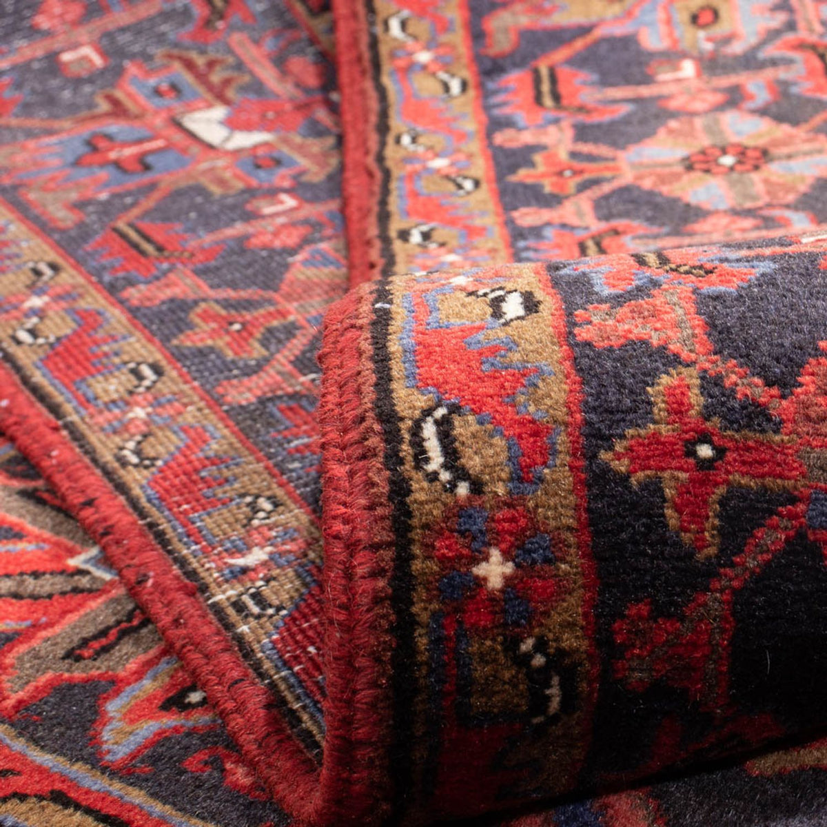 Alfombra persa - Nómada - 358 x 248 cm - rojo oscuro