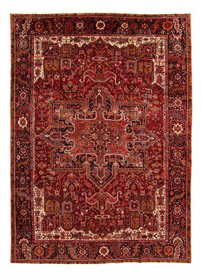 Alfombra persa - Nómada - 368 x 272 cm - rojo oscuro