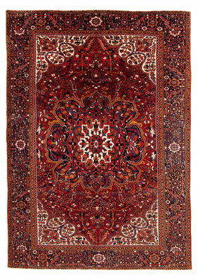 Alfombra persa - Nómada - 405 x 296 cm - rojo oscuro