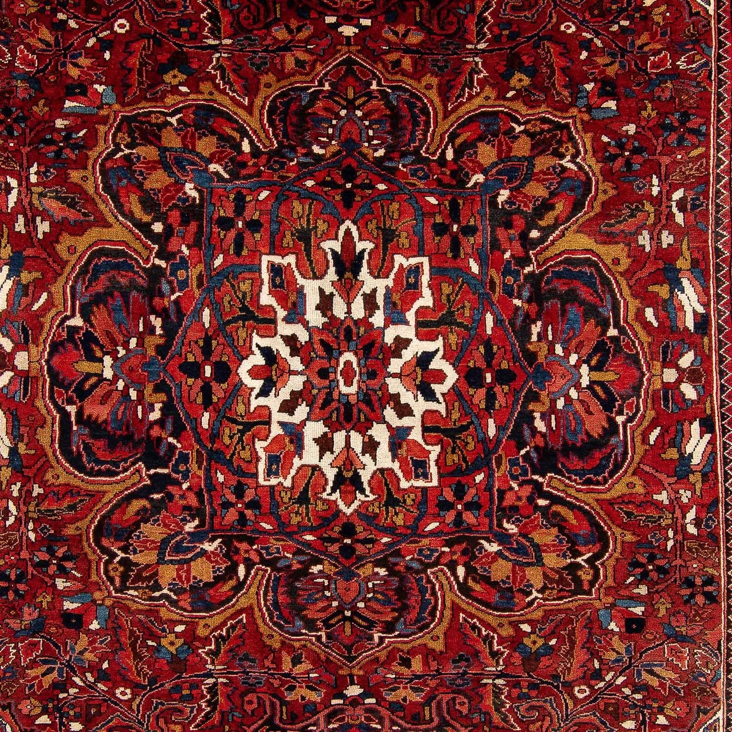 Alfombra persa - Nómada - 405 x 296 cm - rojo oscuro