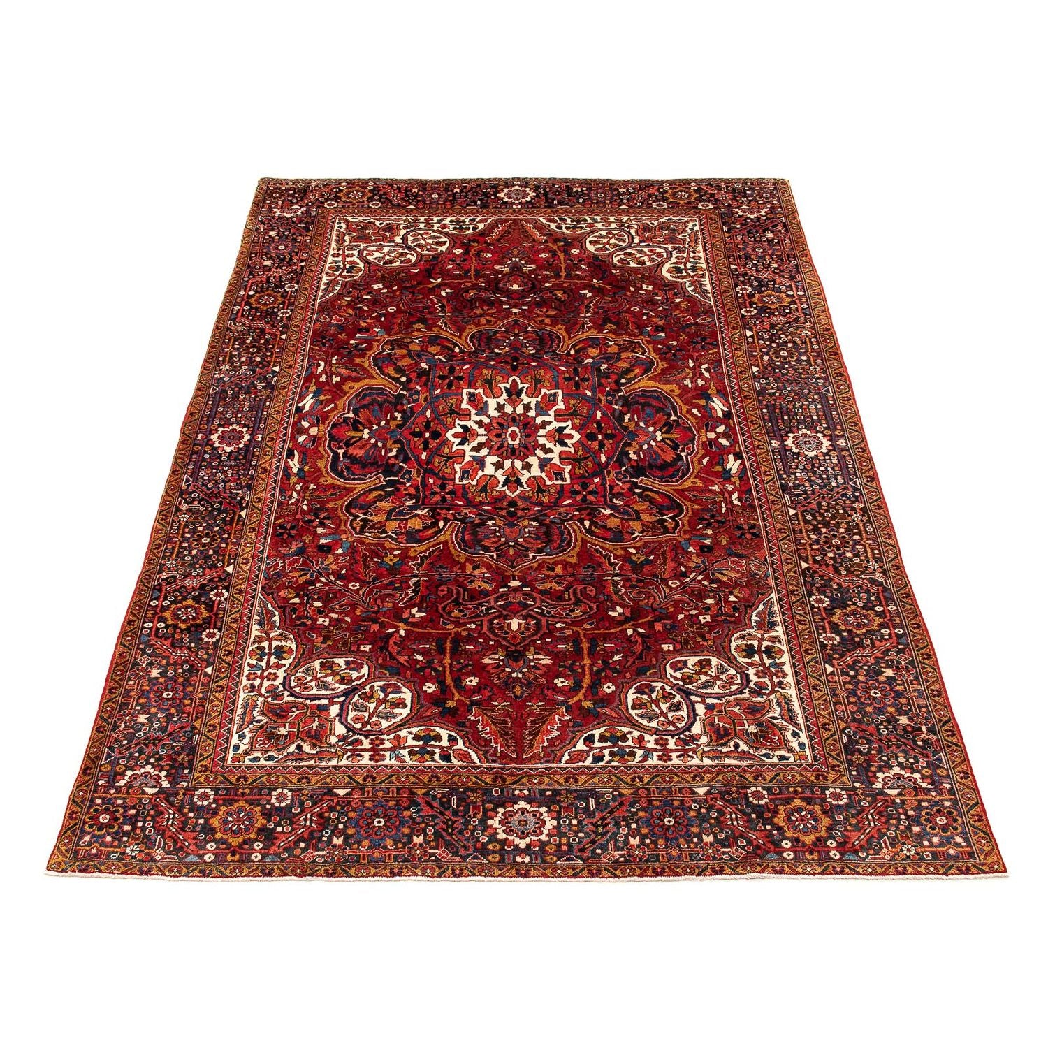 Alfombra persa - Nómada - 405 x 296 cm - rojo oscuro