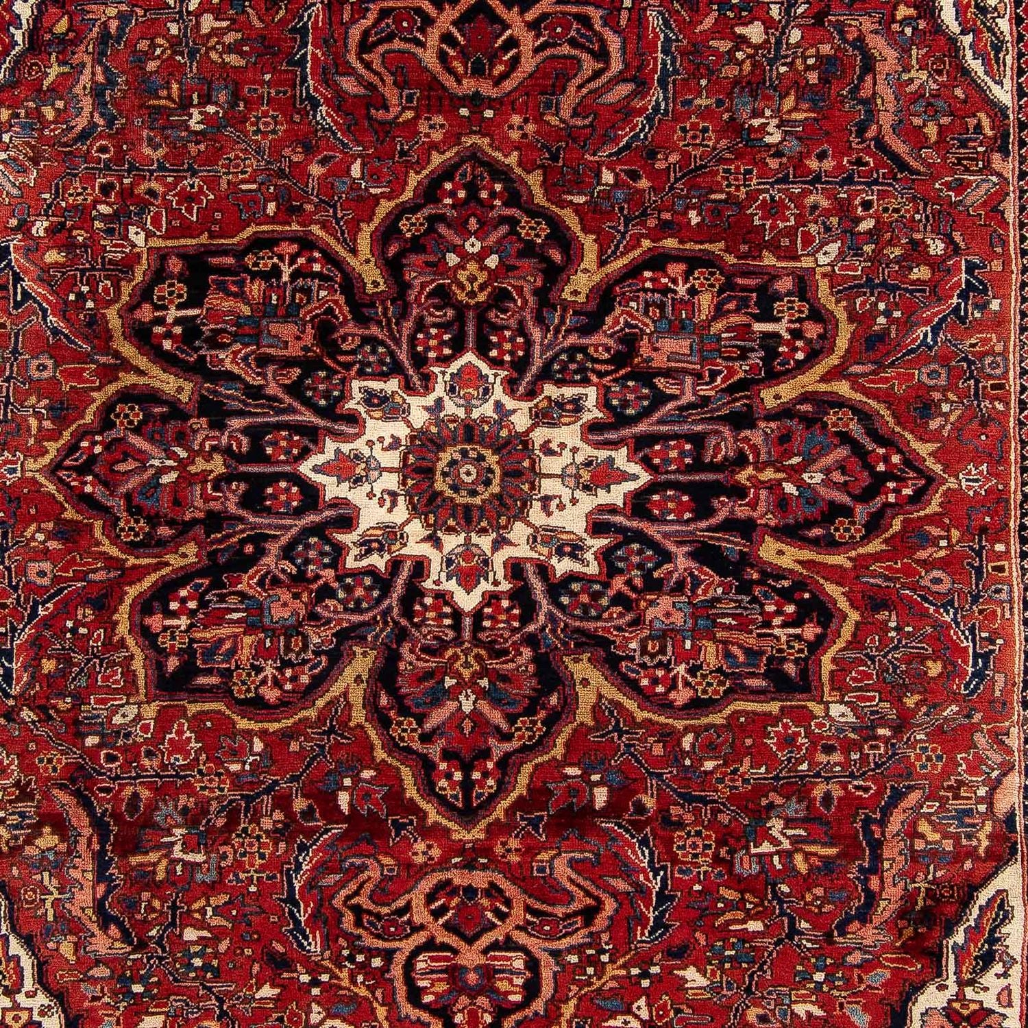 Alfombra persa - Nómada - 373 x 268 cm - rojo oscuro