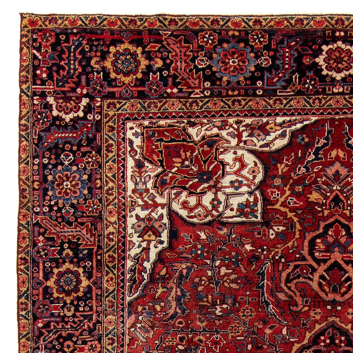 Alfombra persa - Nómada - 373 x 268 cm - rojo oscuro