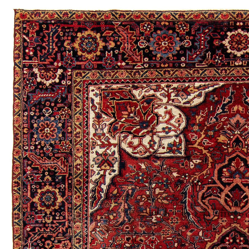 Alfombra persa - Nómada - 373 x 268 cm - rojo oscuro
