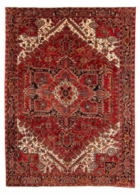 Alfombra persa - Nómada - 377 x 306 cm - rojo oscuro