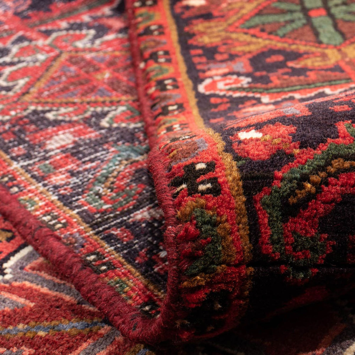 Alfombra persa - Nómada - 326 x 230 cm - rojo oscuro