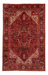 Alfombra persa - Nómada - 374 x 295 cm - rojo oscuro