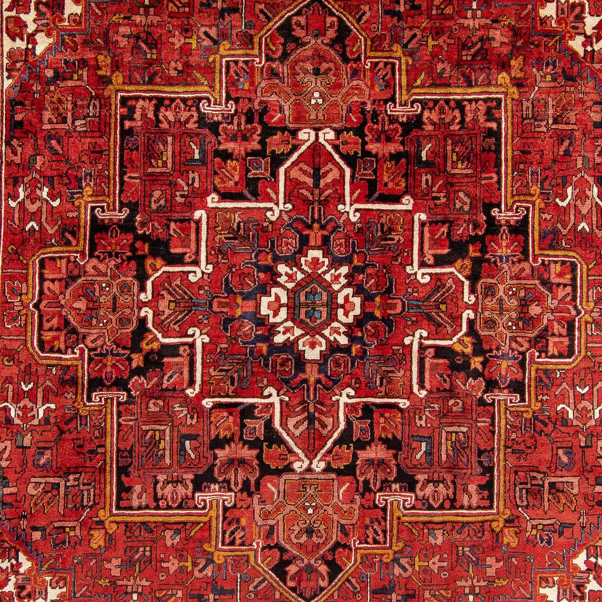Alfombra persa - Nómada - 391 x 286 cm - rojo oscuro