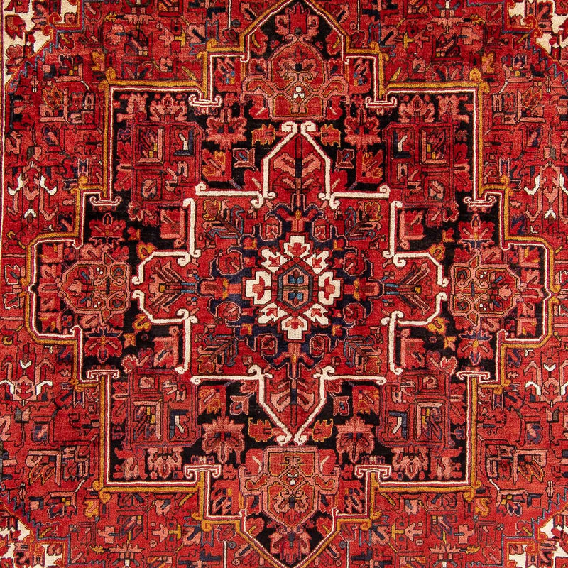 Alfombra persa - Nómada - 391 x 286 cm - rojo oscuro