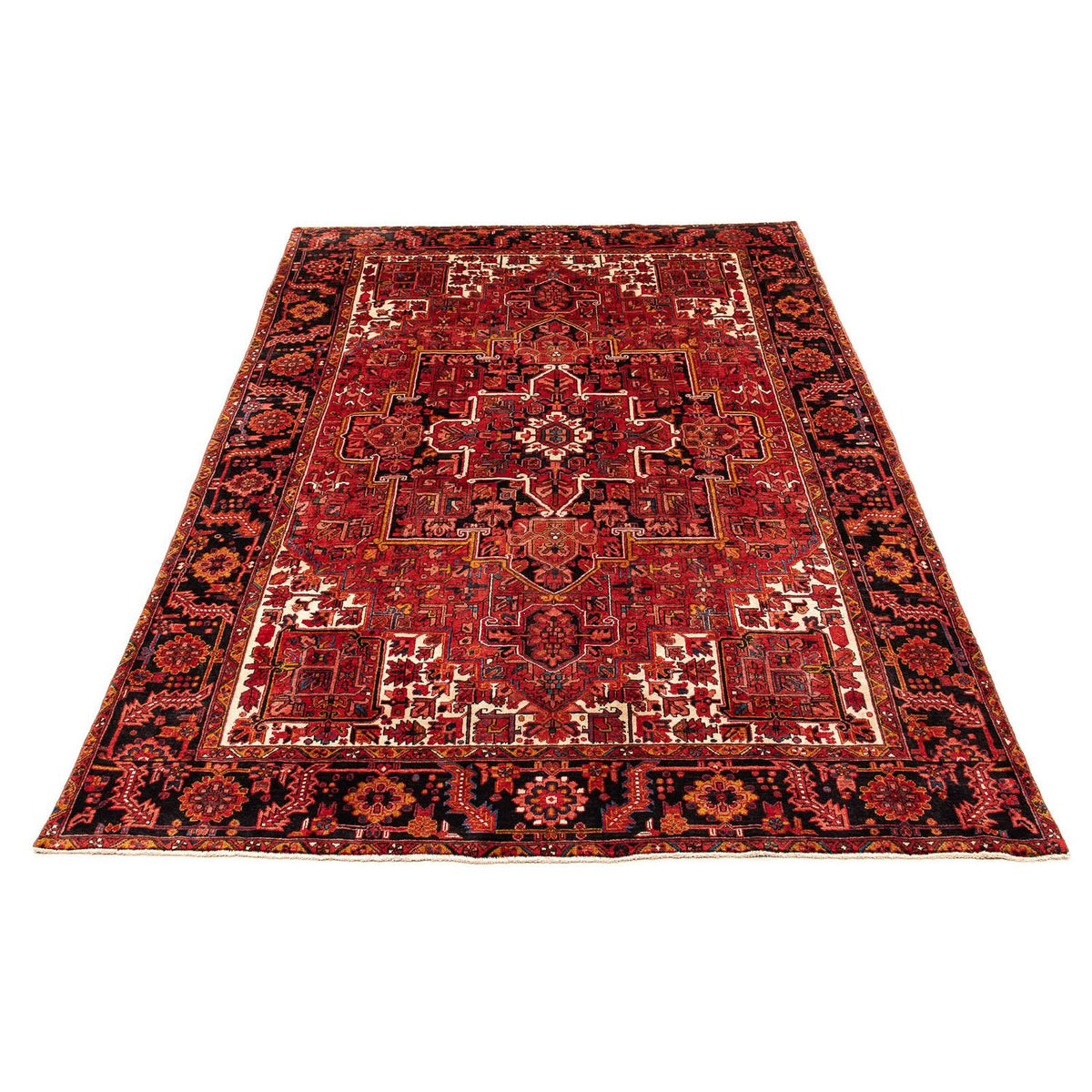 Alfombra persa - Nómada - 391 x 286 cm - rojo oscuro