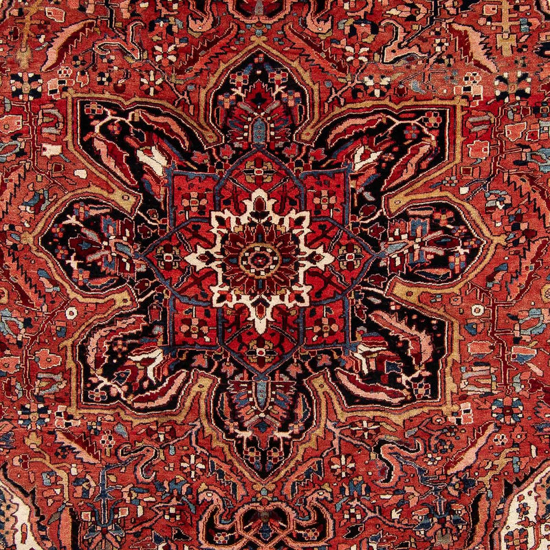 Alfombra persa - Nómada - 402 x 300 cm - rojo oscuro