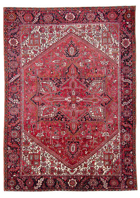 Alfombra persa - Nómada - 363 x 274 cm - rojo claro