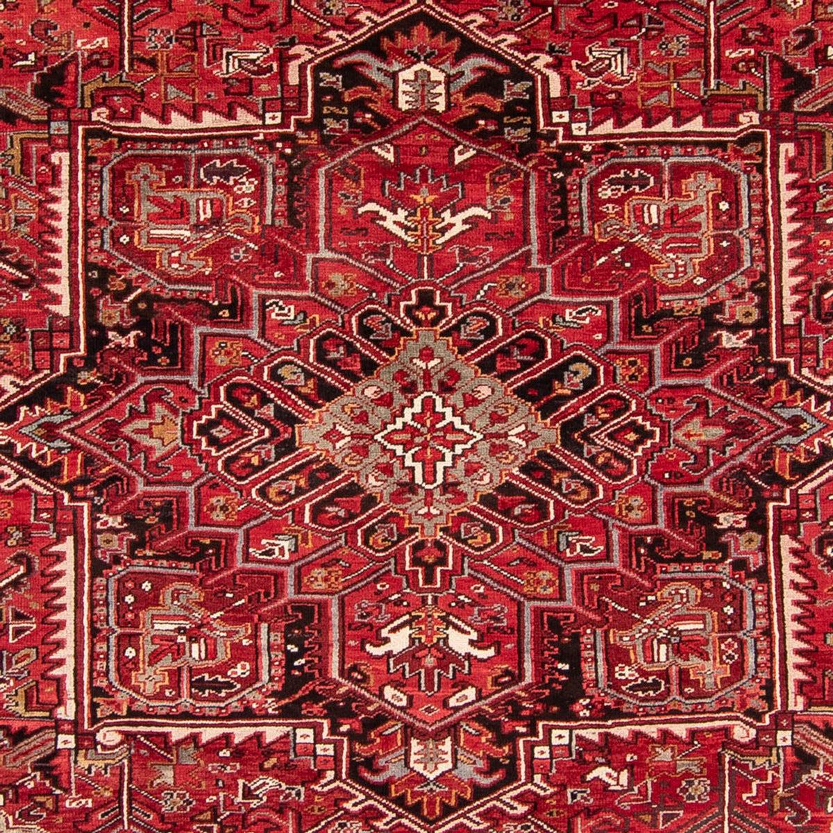 Alfombra persa - Nómada - 361 x 267 cm - rojo oscuro