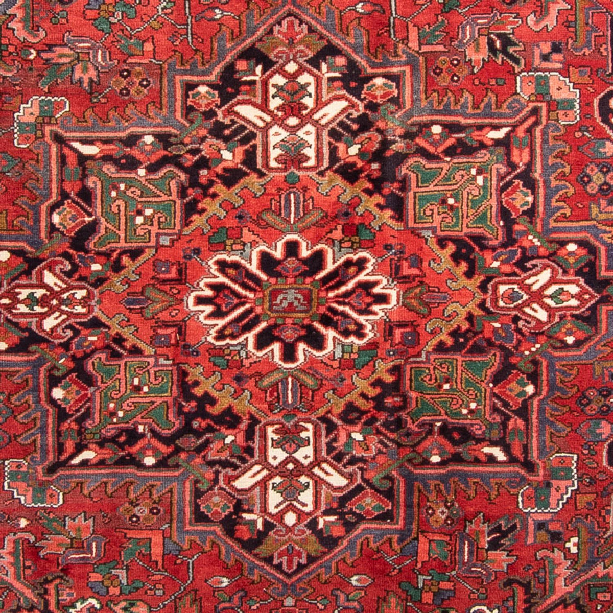 Alfombra persa - Nómada - 343 x 233 cm - rojo oscuro