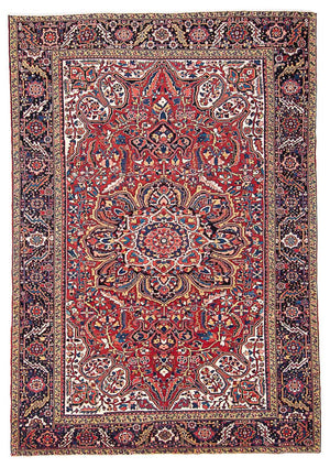Alfombra persa - Nómada - 376 x 270 cm - rojo
