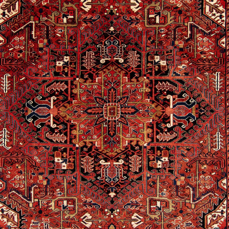 Alfombra persa - Nómada - 380 x 260 cm - rojo oscuro