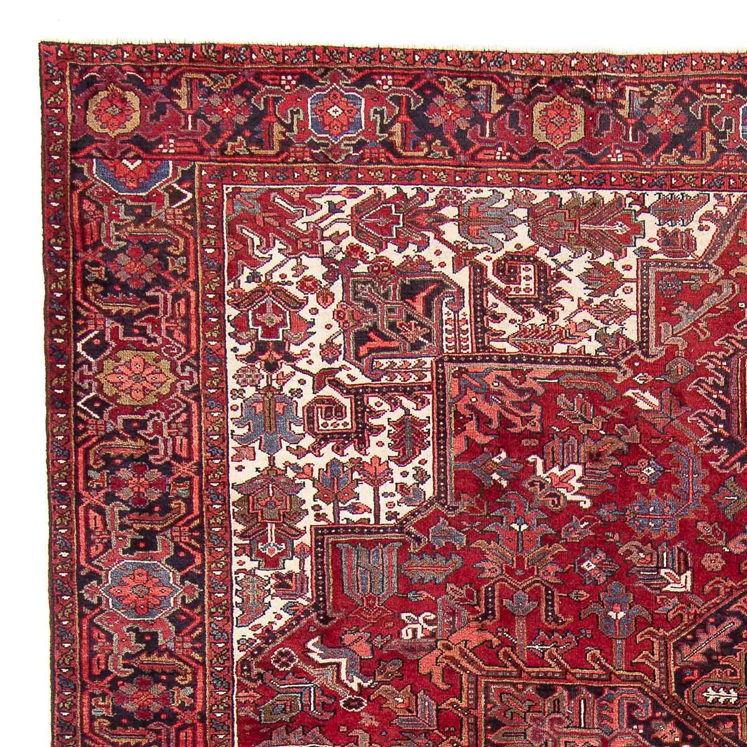 Alfombra persa - Nómada - 346 x 255 cm - rojo oscuro