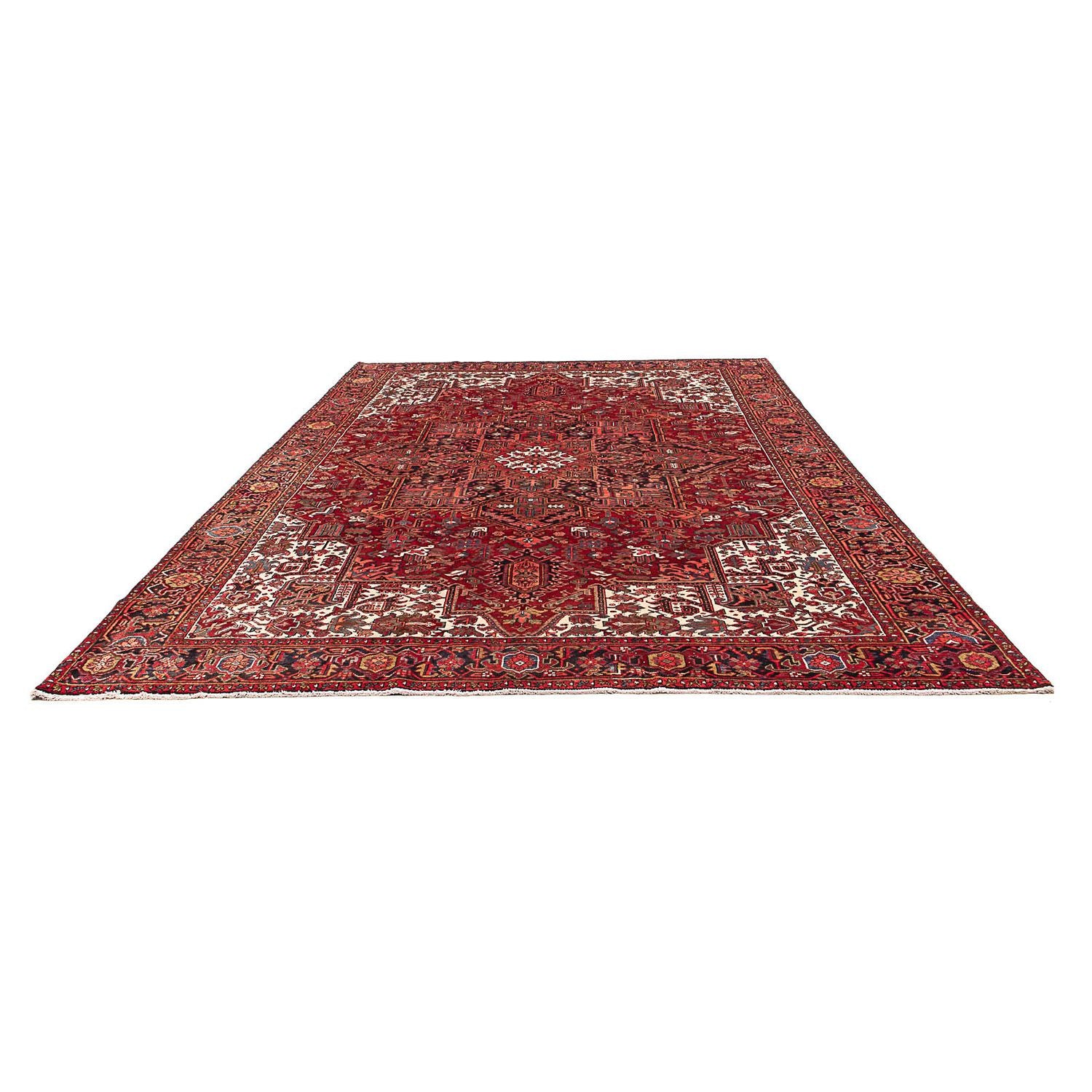 Alfombra persa - Nómada - 346 x 255 cm - rojo oscuro