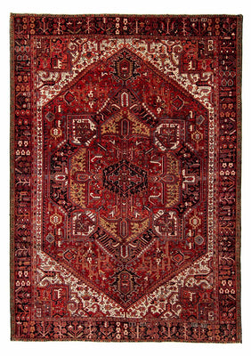 Alfombra persa - Nómada - 410 x 306 cm - rojo oscuro