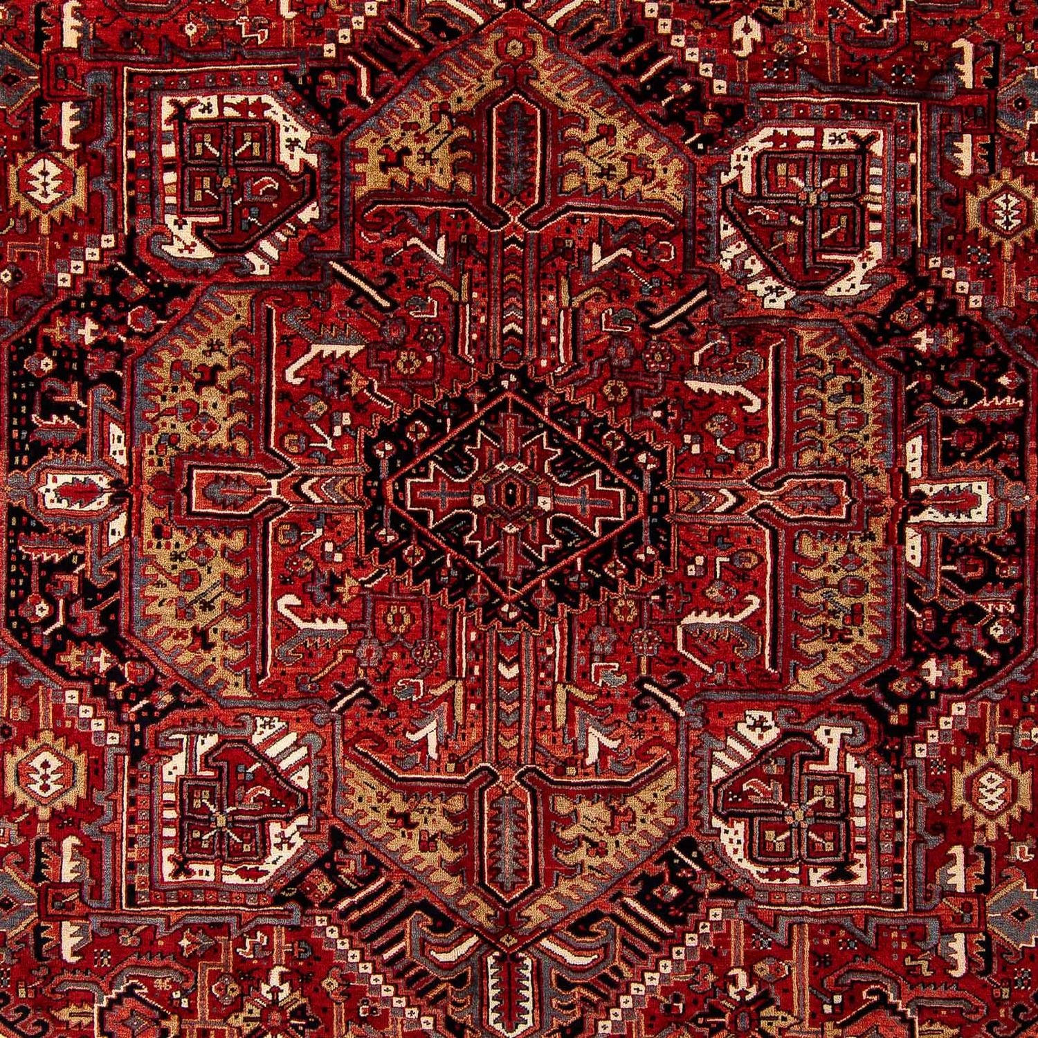 Alfombra persa - Nómada - 410 x 306 cm - rojo oscuro