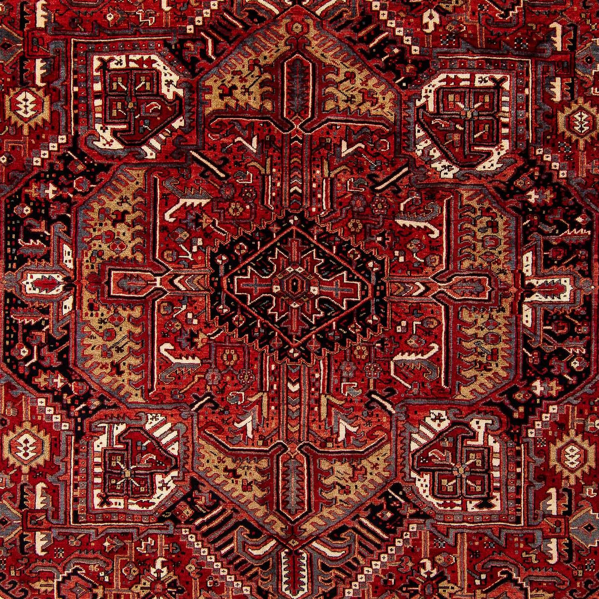Alfombra persa - Nómada - 410 x 306 cm - rojo oscuro