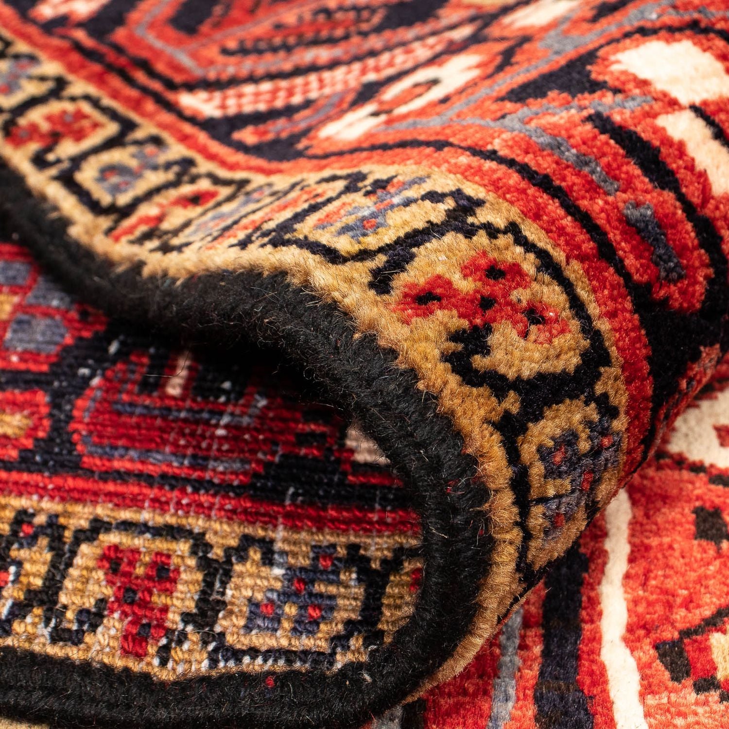 Alfombra persa - Nómada - 410 x 306 cm - rojo oscuro