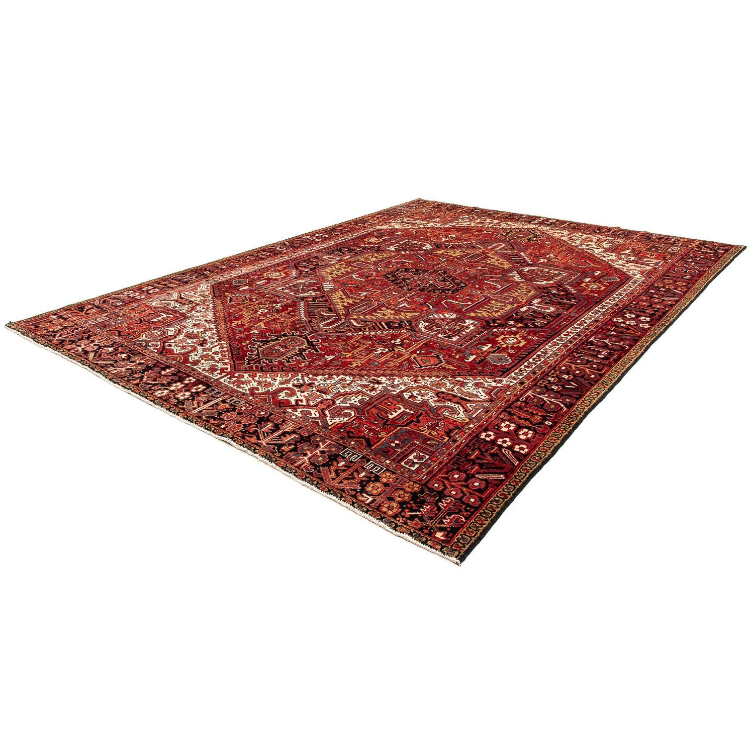 Alfombra persa - Nómada - 410 x 306 cm - rojo oscuro