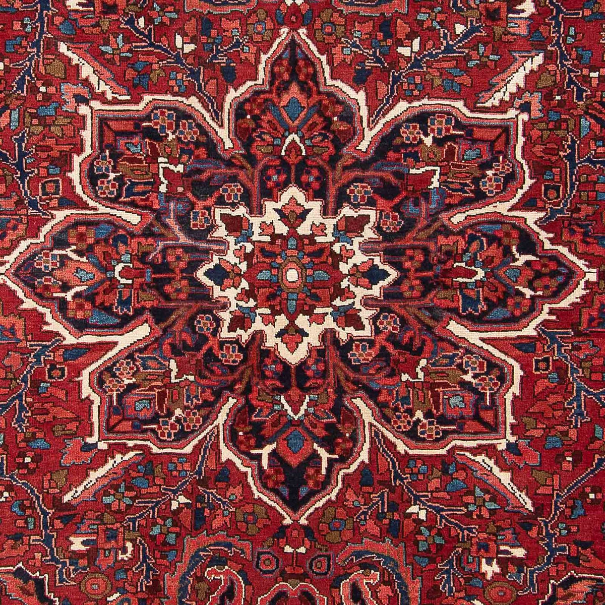 Alfombra persa - Nómada - 349 x 244 cm - rojo oscuro