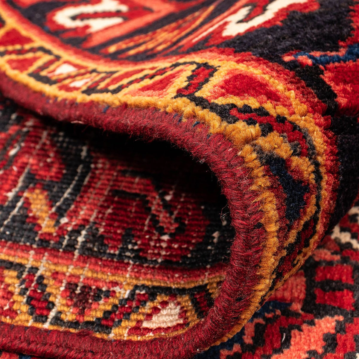 Alfombra persa - Nómada - 391 x 304 cm - rojo oscuro