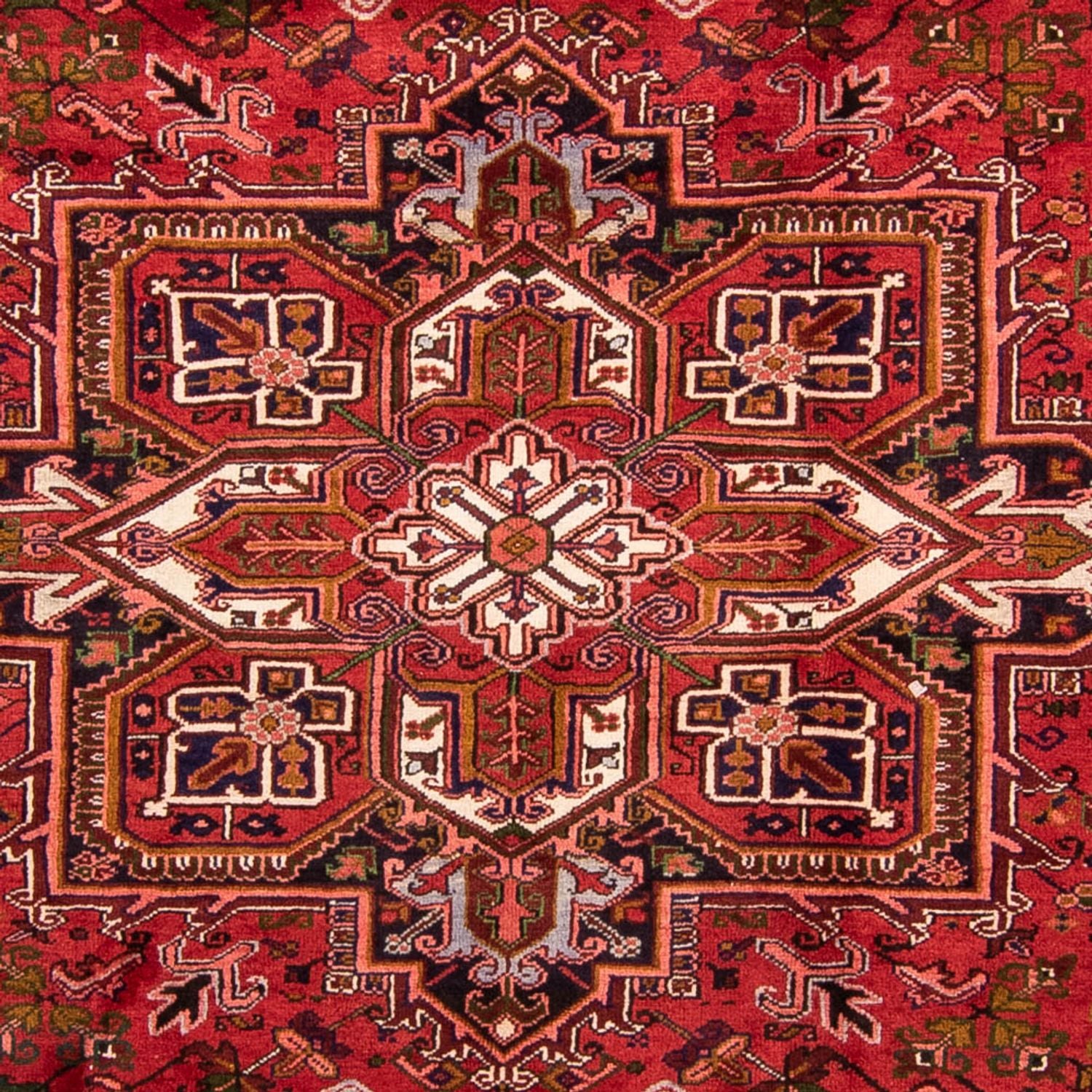 Alfombra persa - Nómada - 348 x 257 cm - rojo oscuro