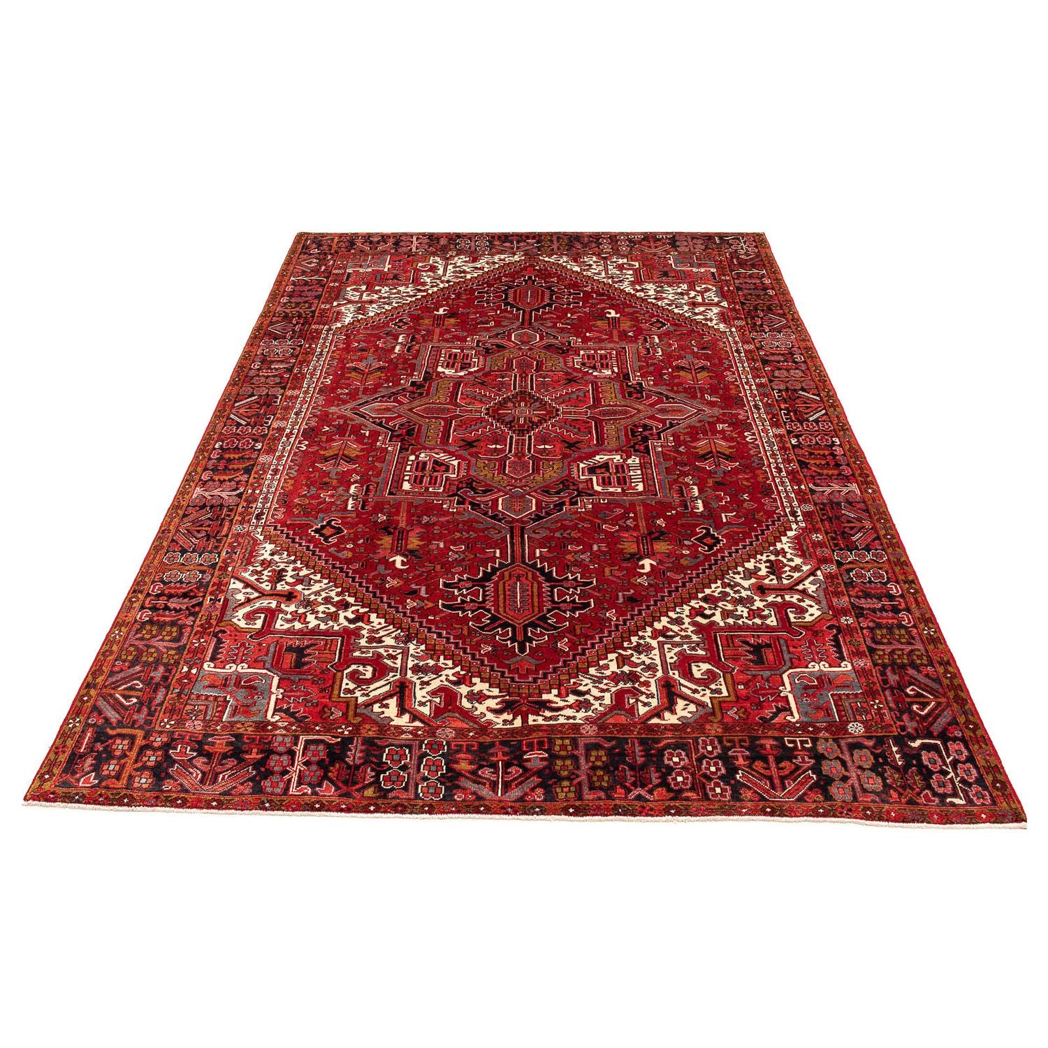 Alfombra persa - Nómada - 398 x 298 cm - rojo oscuro