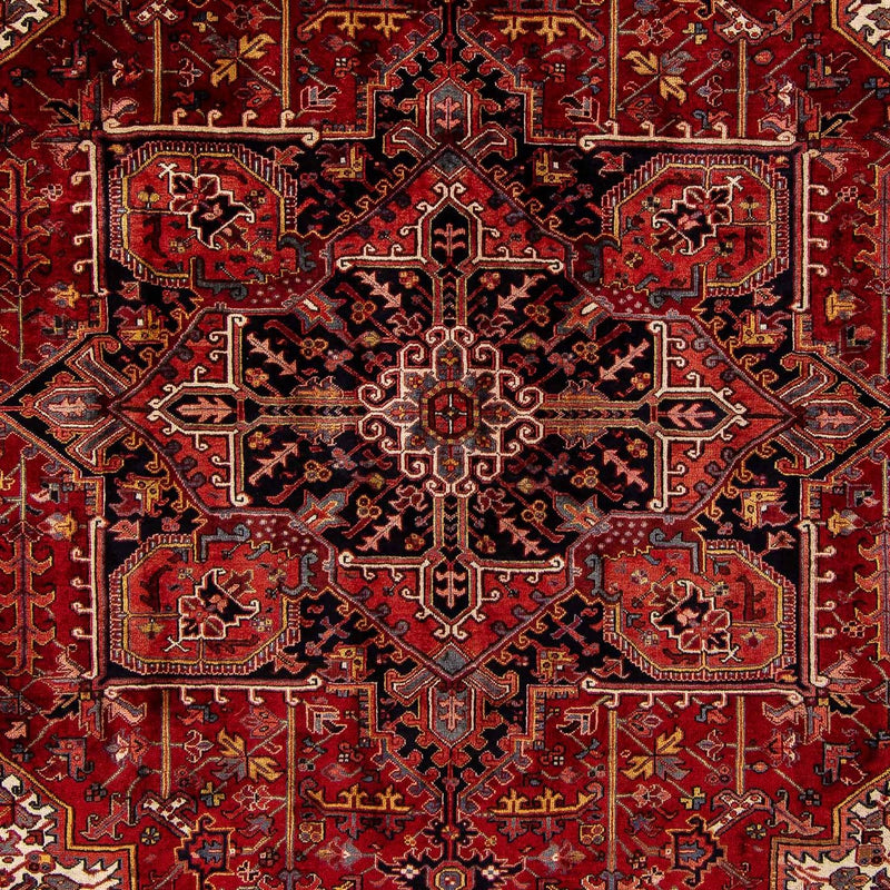 Alfombra persa - Nómada - 380 x 310 cm - rojo oscuro