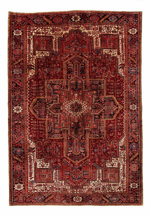 Alfombra persa - Nómada - 397 x 304 cm - rojo oscuro
